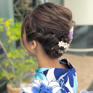 【MICHI 富田店 古作 蓮】浴衣ヘアアレンジ