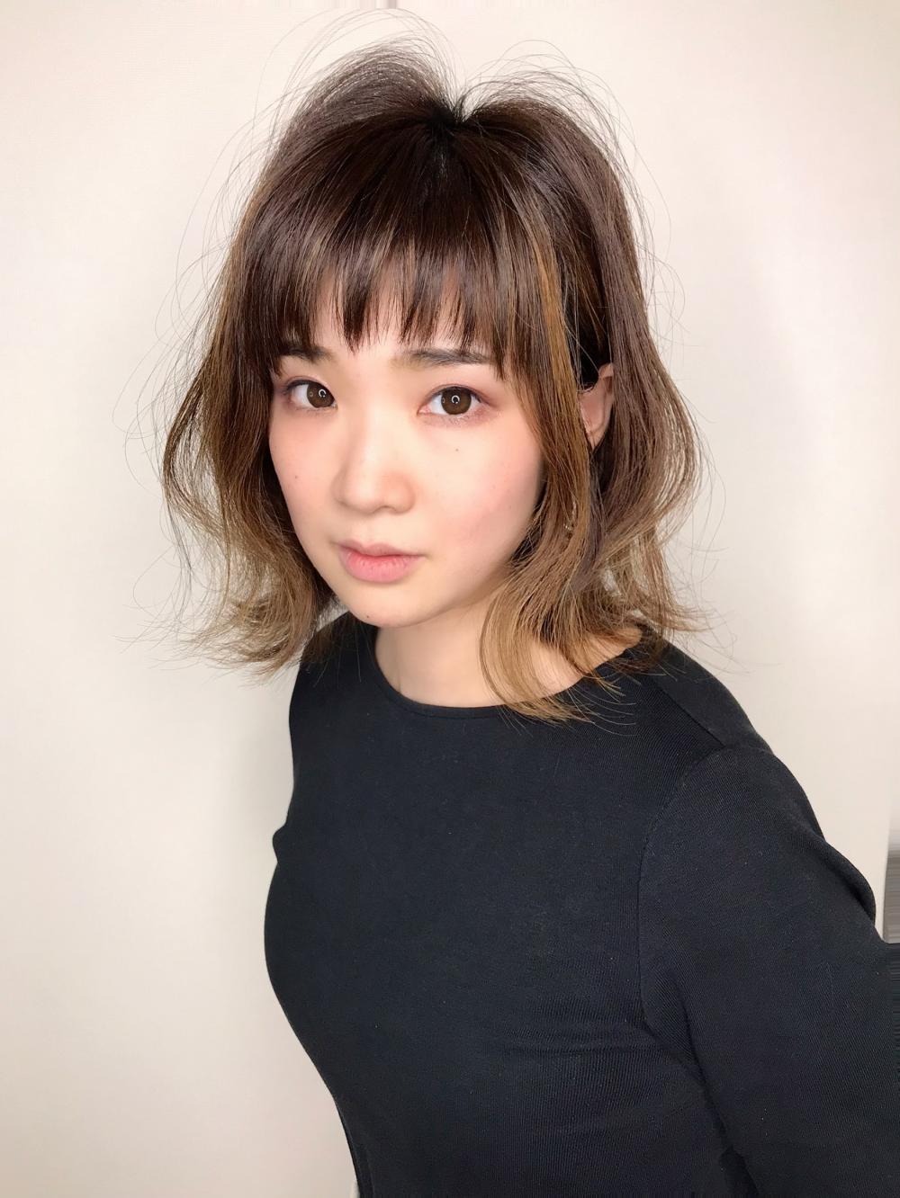 大人可愛い外ハネヘア ヘアスタイル 公式 岡山の美容室 美容院ならmichiグループ 岡山 倉敷で8店舗展開中