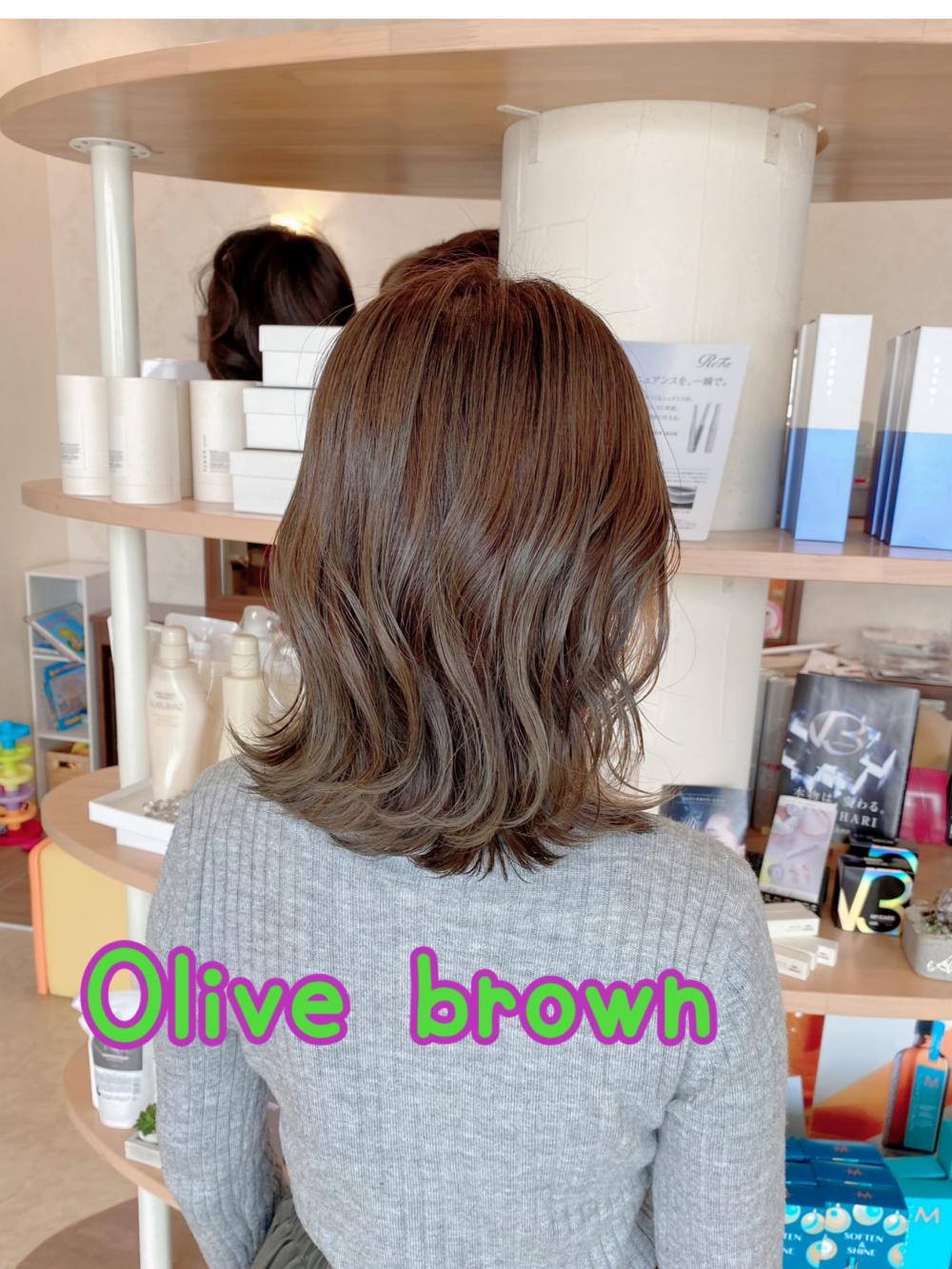 Olive brown  カラ