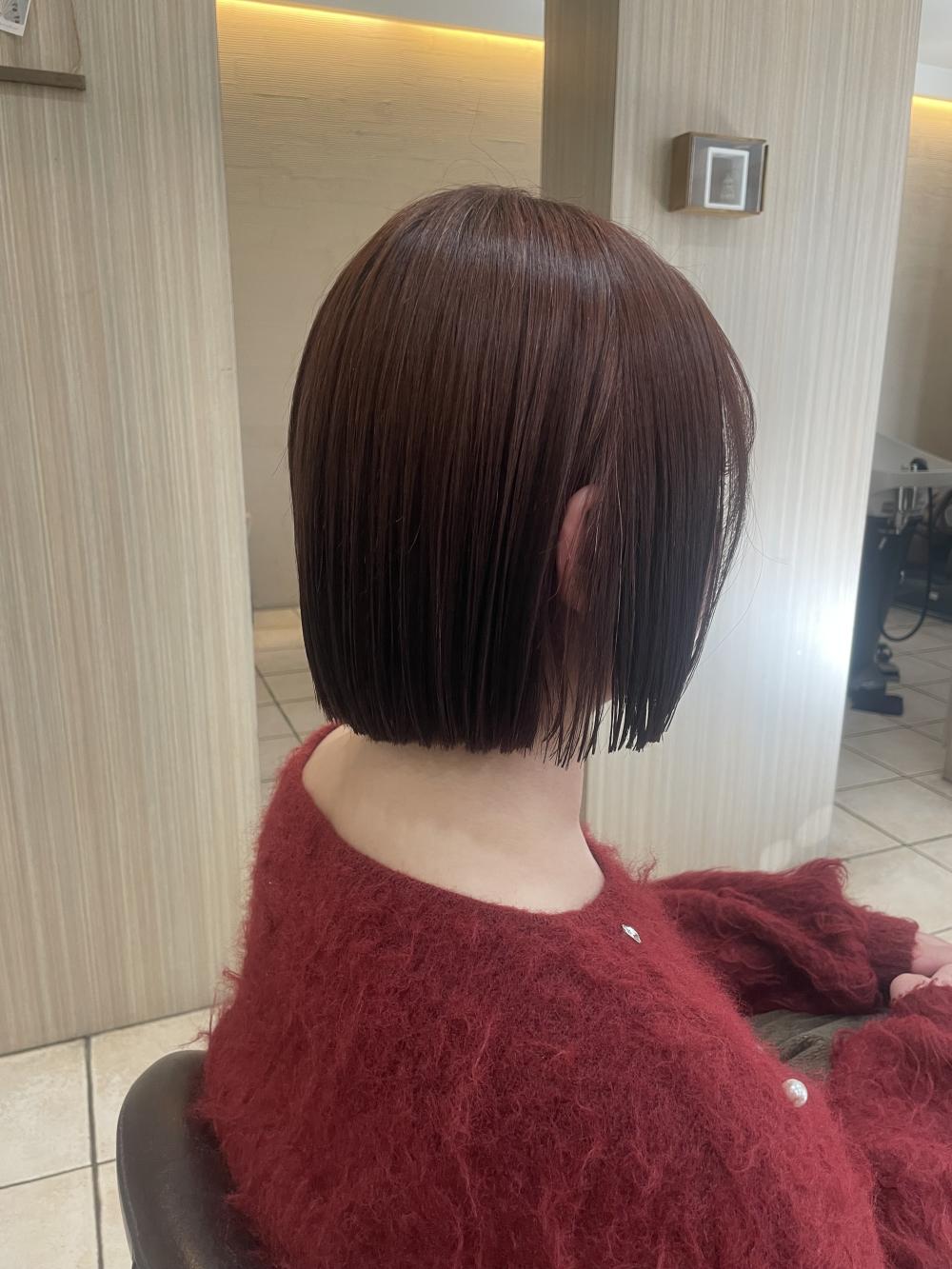 切りっぱなしボブ