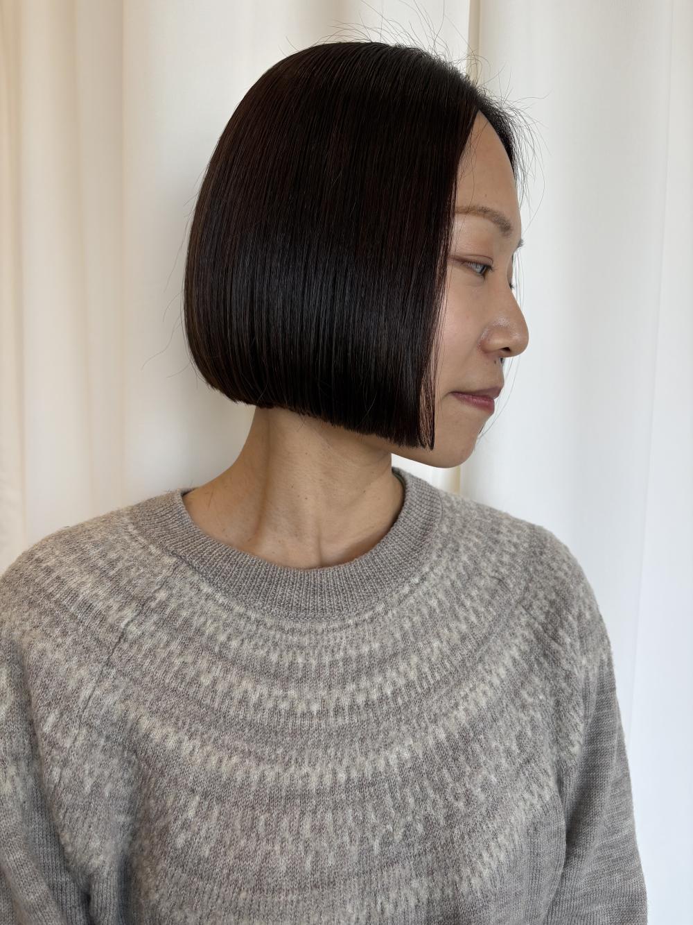 切りっぱなしボブ